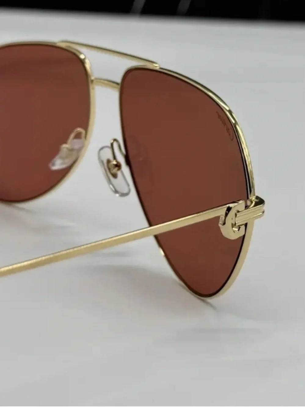 Cartier Aviator Sunglasses in Pink/Gold